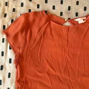 Terracotta neutral blouse